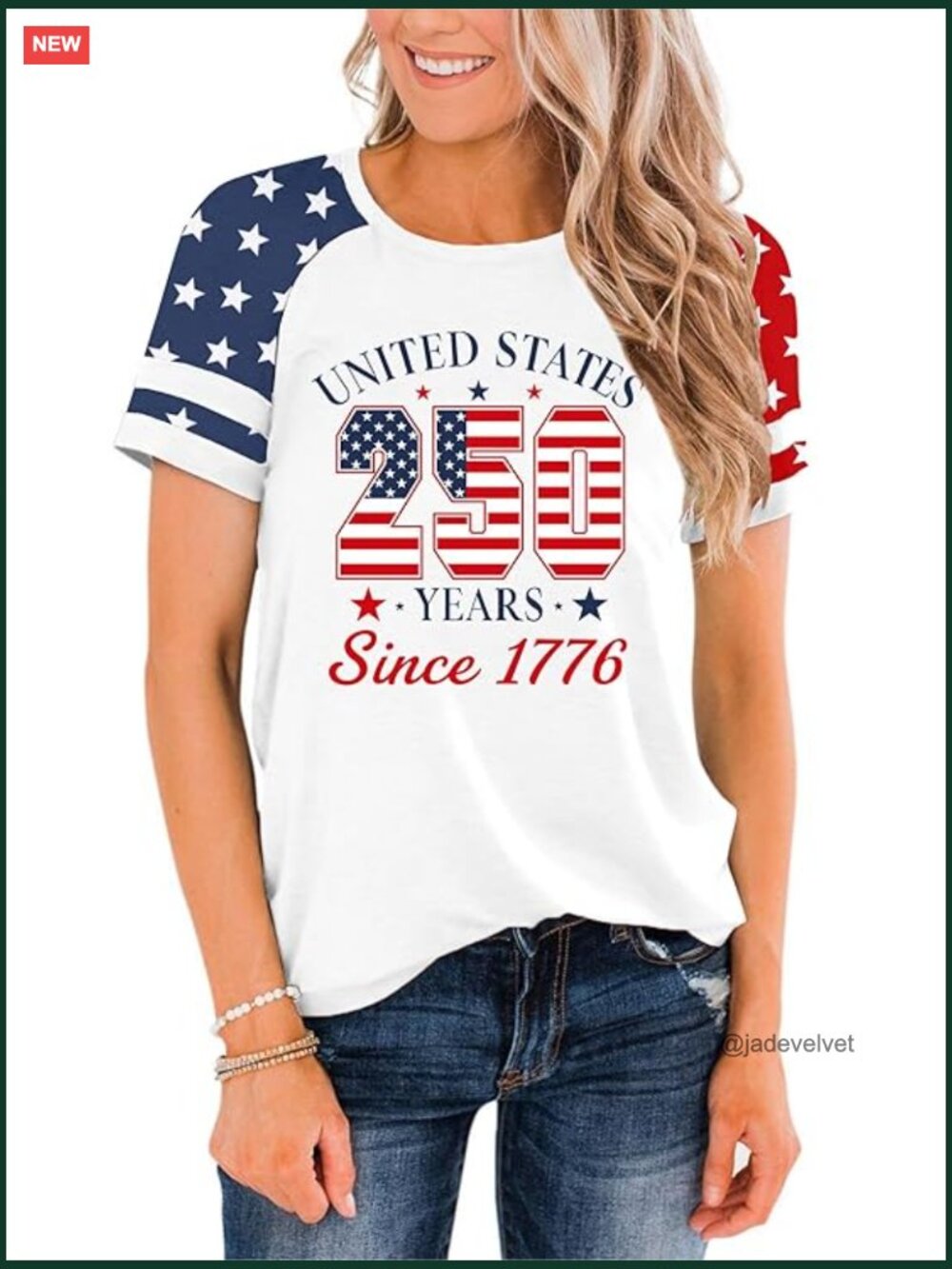 Patriotic Raglan Color Block T-Shirt